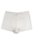 Short Branco Lurex