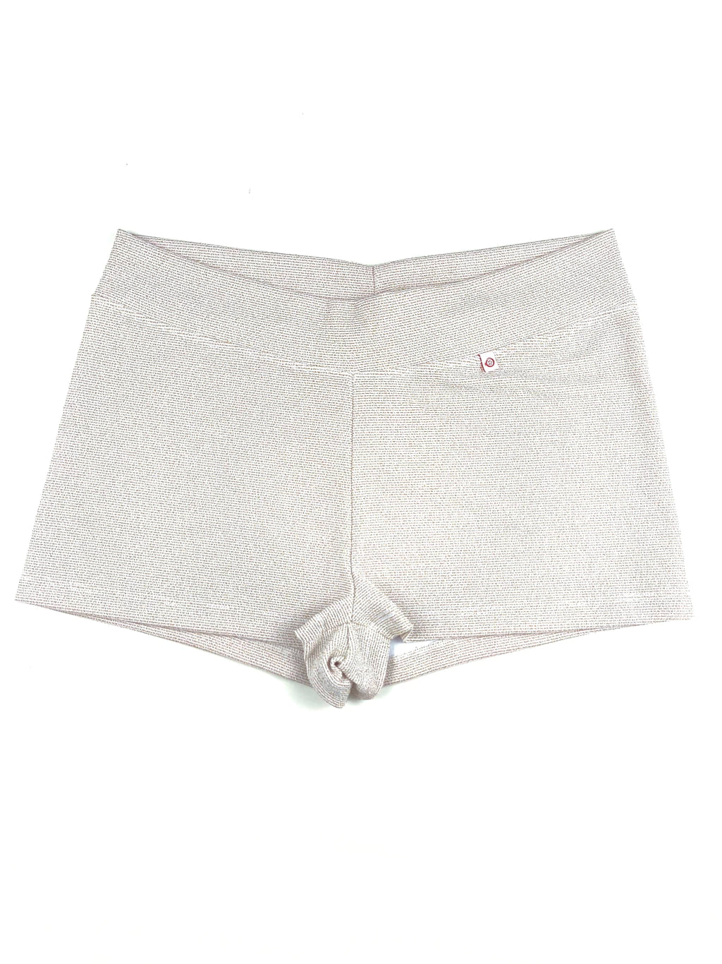 Short Branco Lurex