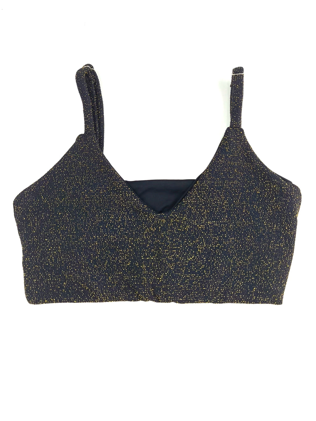 Top V Preto Lurex