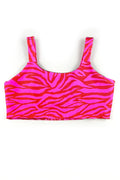 Top Dupla Face Zebra Rosa
