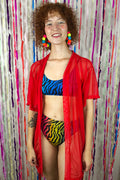 Kimono Tule Vermelho
